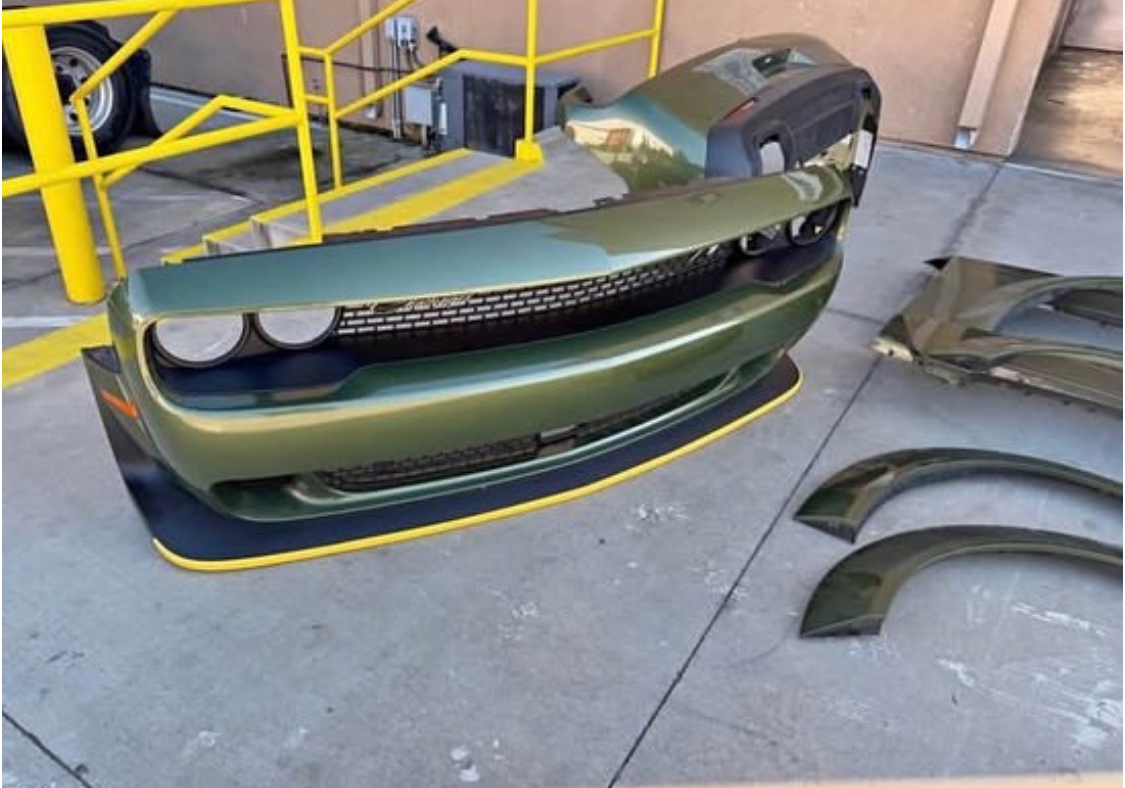 OEM Dodge Challenger Widebody Kit - Front & Rear Bumpers + Fenders + Quarter Panel Flares + Side Skirts - Complete Widebody Conversion 2015-2023